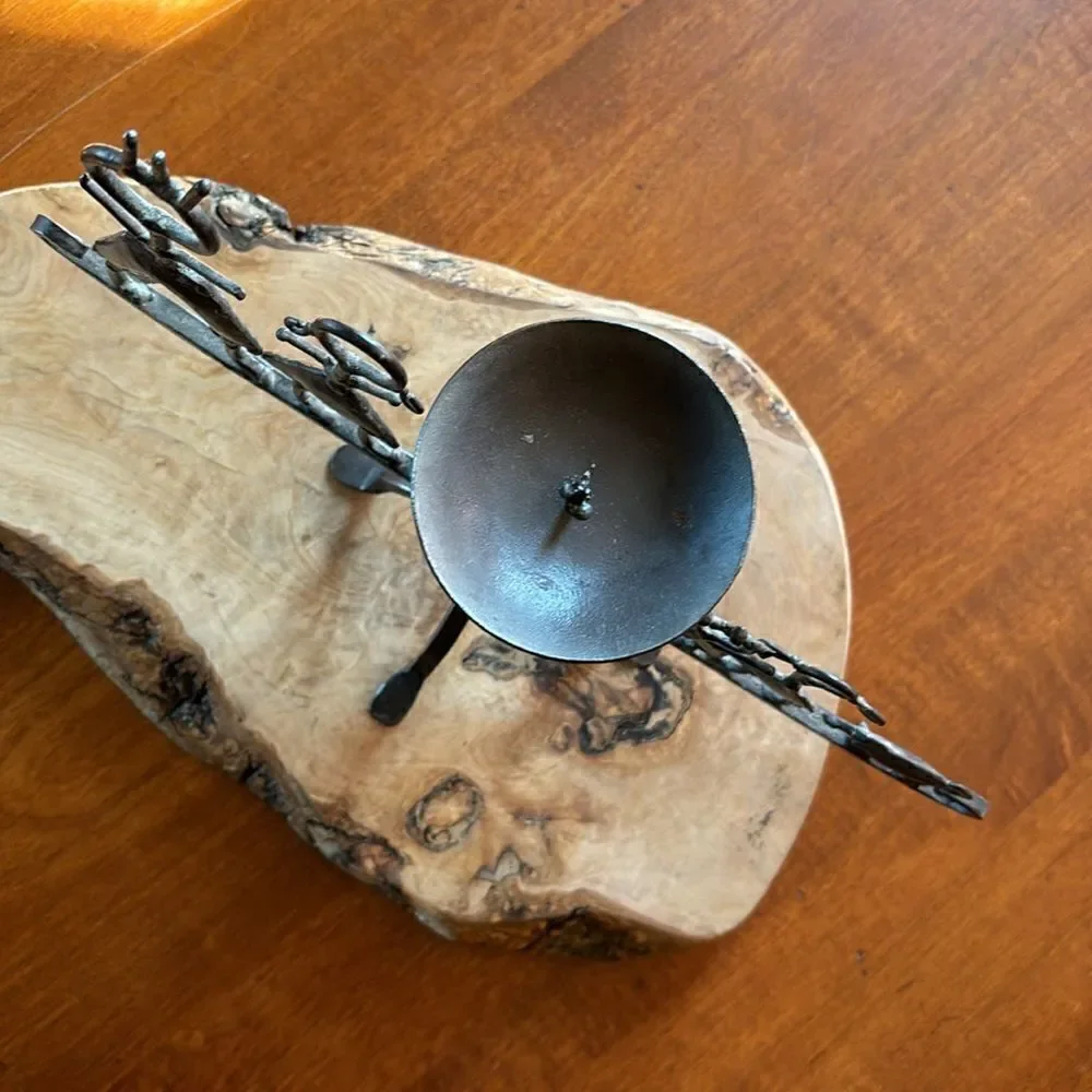 Handmade Metal Family Candle Holder